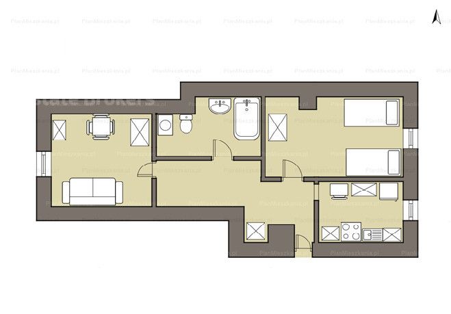 Mieszkanie 2-pokojowe Wrocław Jagodno, ul. św. Jadwigi. Zdjęcie 9
