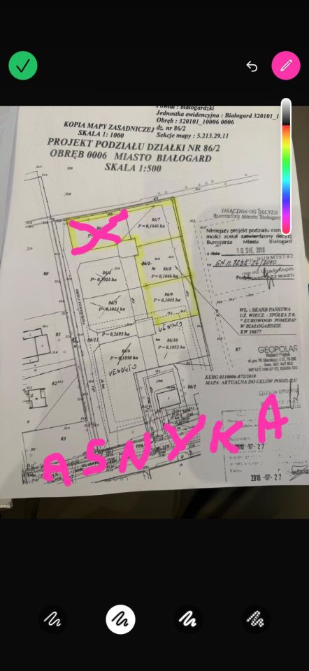 Działka budowlana Białogard, ul. Asnyka. Zdjęcie 1