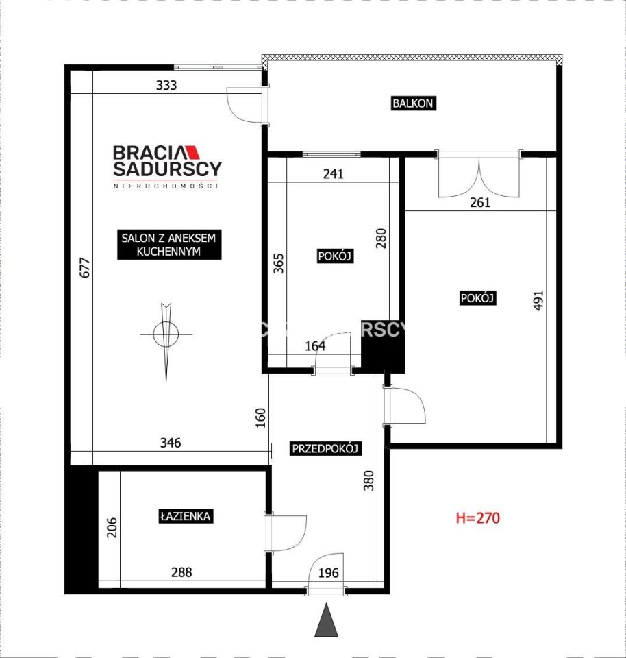 Mieszkanie 3-pokojowe Kraków Grzegórzki, ul. płk. Francesco Nullo. Zdjęcie 28