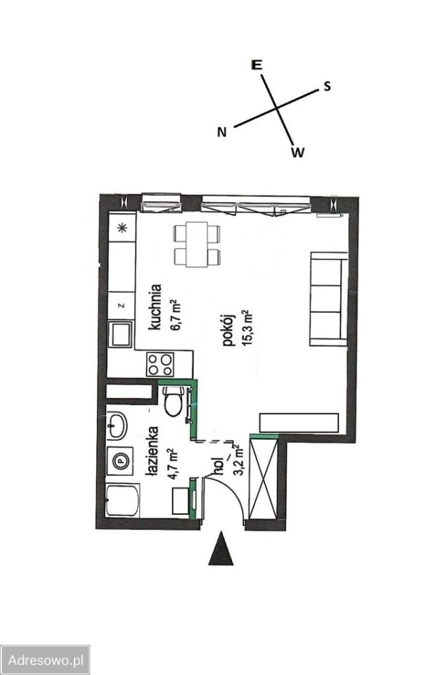 Mieszkanie 1-pokojowe Warszawa Skorosze, ul. Stefanii Wilczyńskiej. Zdjęcie 17