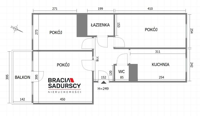 Mieszkanie 3-pokojowe Kraków Czyżyny, ul. Stanisława Skarżyńskiego. Zdjęcie 21