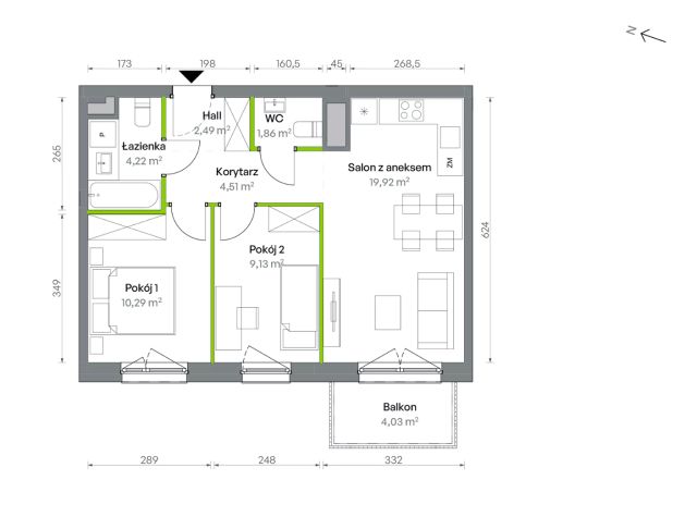 Mieszkanie 3-pokojowe Warszawa Targówek, ul. Oliwska. Zdjęcie 16