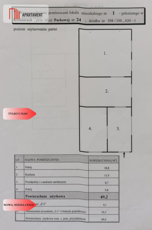Mieszkanie 2-pokojowe Krośnice, ul. Parkowa. Zdjęcie 12