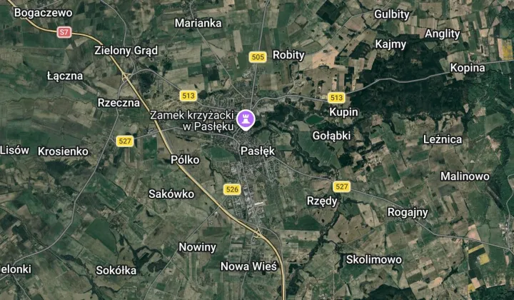 Działka rolna Pasłęk