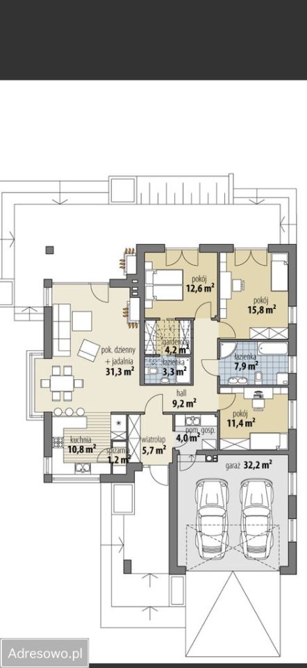 dom wolnostojący, 4 pokoje Gurówko. Zdjęcie 20