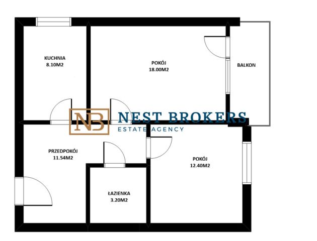 Mieszkanie 2-pokojowe Kraków Czyżyny, ul. Centralna. Zdjęcie 18