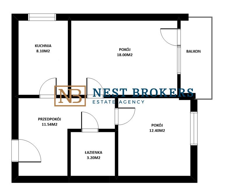 Mieszkanie 2-pokojowe Kraków Czyżyny, ul. Centralna. Zdjęcie 18