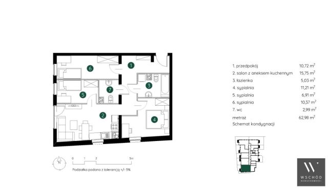 Mieszkanie 4-pokojowe Kraków Podgórze. Zdjęcie 4