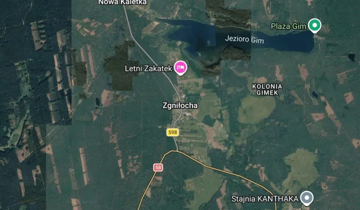 Działka rekreacyjna Zgniłocha
