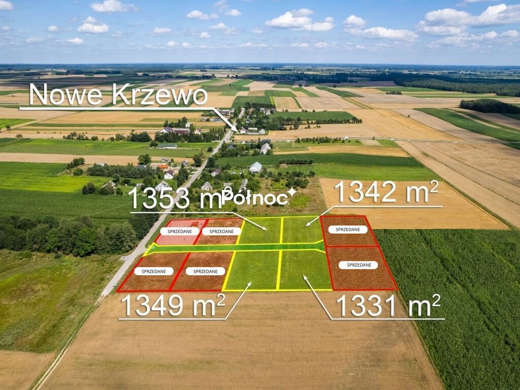 Działka budowlana Nowe Krzewo. Zdjęcie 3