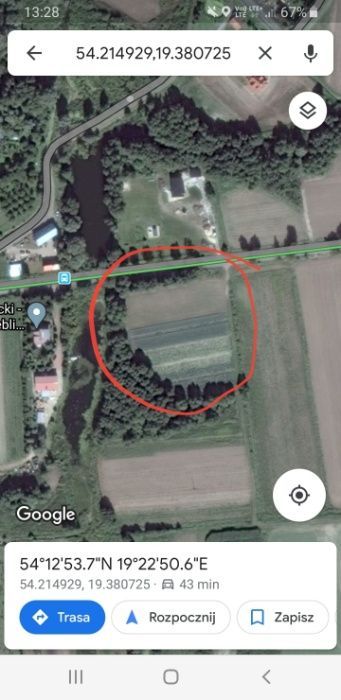 Działka rolna Nowakowo