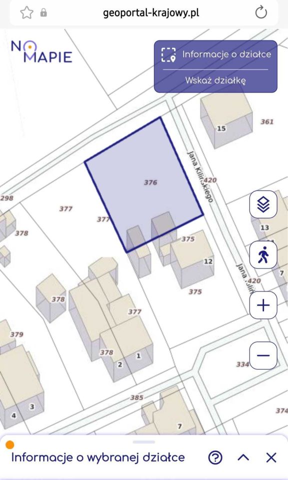 Działka budowlana Niemcza, ul. Jana Kilińskiego