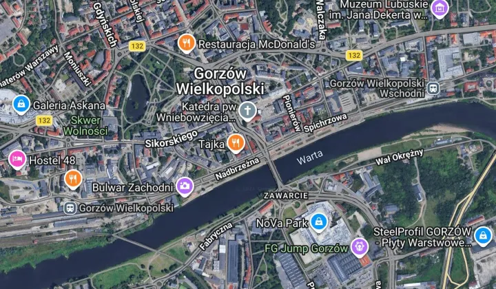 Mieszkanie 3-pokojowe Gorzów Wielkopolski Śródmieście, ul. Wodna