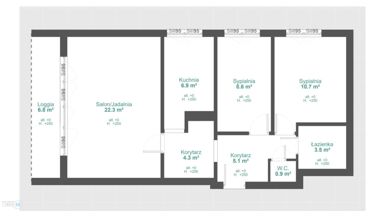 Mieszkanie 3-pokojowe Kielce Podkarczówka. Zdjęcie 15