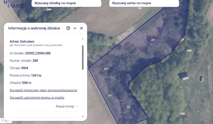 Działka rolna Gołczewo