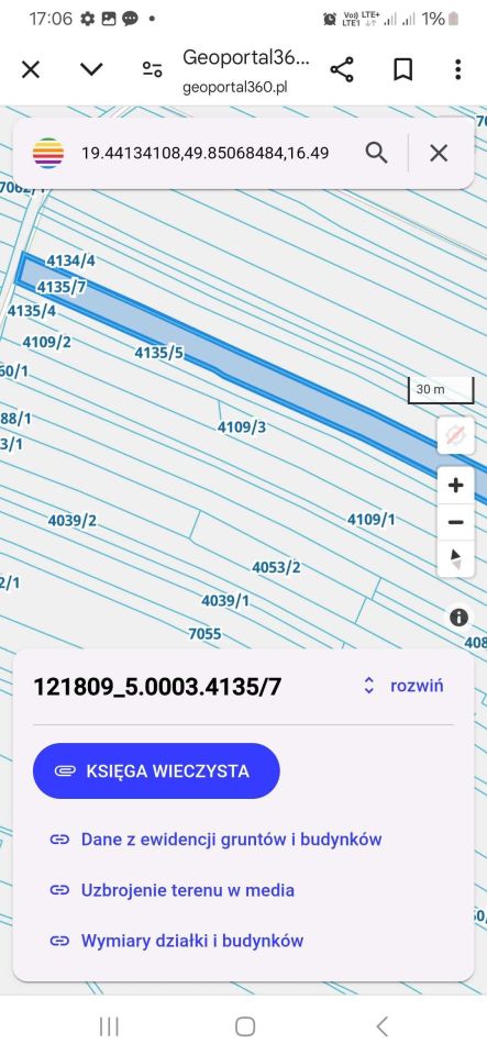 Działka rolna Chocznia Chocznia Górna. Zdjęcie 1