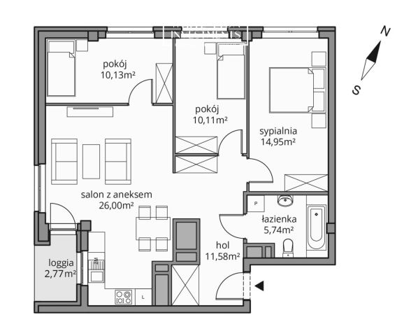 Mieszkanie 4-pokojowe Warszawa Praga-Południe, ul. Ostrobramska. Zdjęcie 18