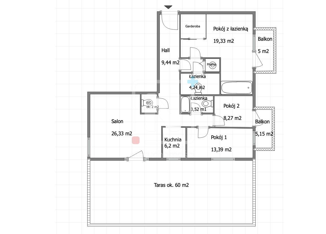 Mieszkanie 4-pokojowe Warszawa Wola, ul. Marcina Kasprzaka. Zdjęcie 11