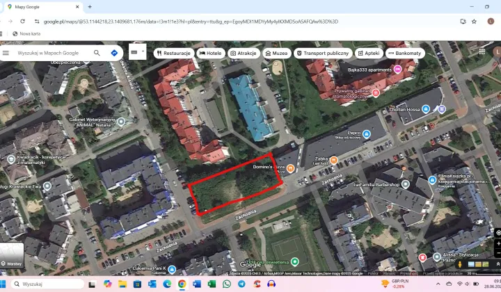 Działka inwestycyjna Białystok Nowe Miasto, ul. Zachodnia