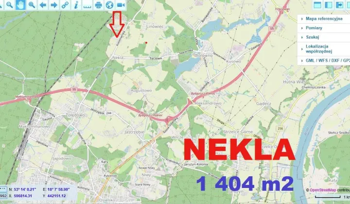 Działka budowlana Nekla, ul. Robiniowa