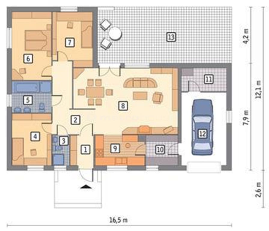 dom wolnostojący, 4 pokoje Borowa Góra. Zdjęcie 26
