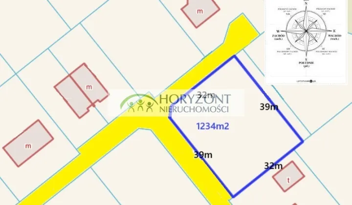 Działka budowlana Tuchom