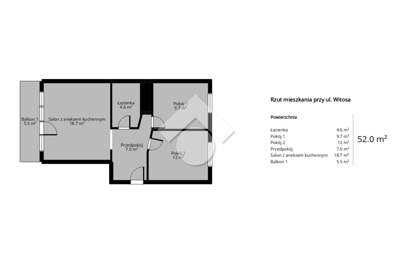 Mieszkanie 3-pokojowe Kraków Kurdwanów, ul. Wincentego Witosa. Zdjęcie 13