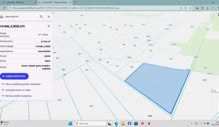 Działka rolna Topólno