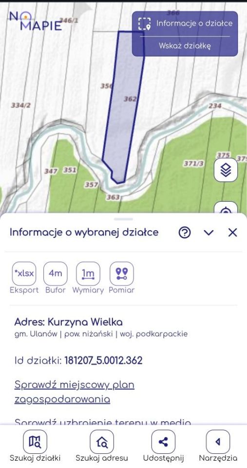 Działka Kurzyna Wielka Zarowie. Zdjęcie 1