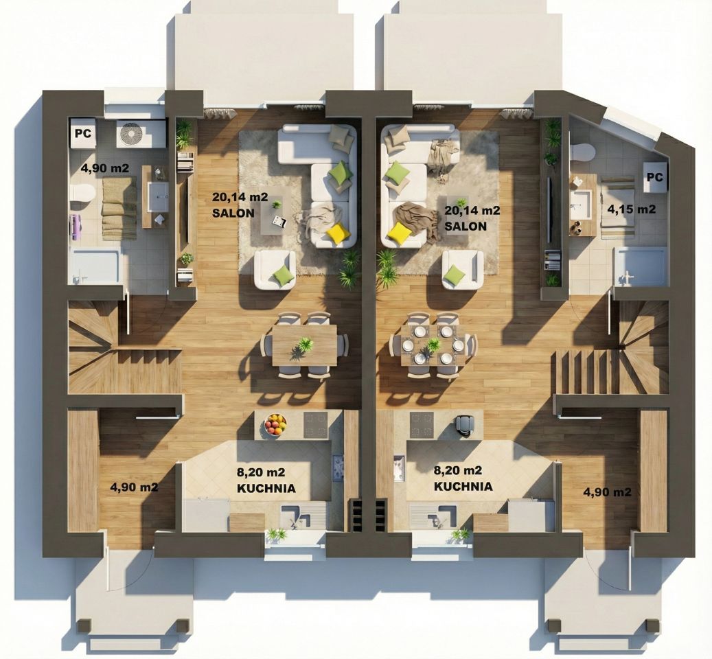 bliźniak, 4 pokoje Świebodzin, ul. Partyzancka. Zdjęcie 4