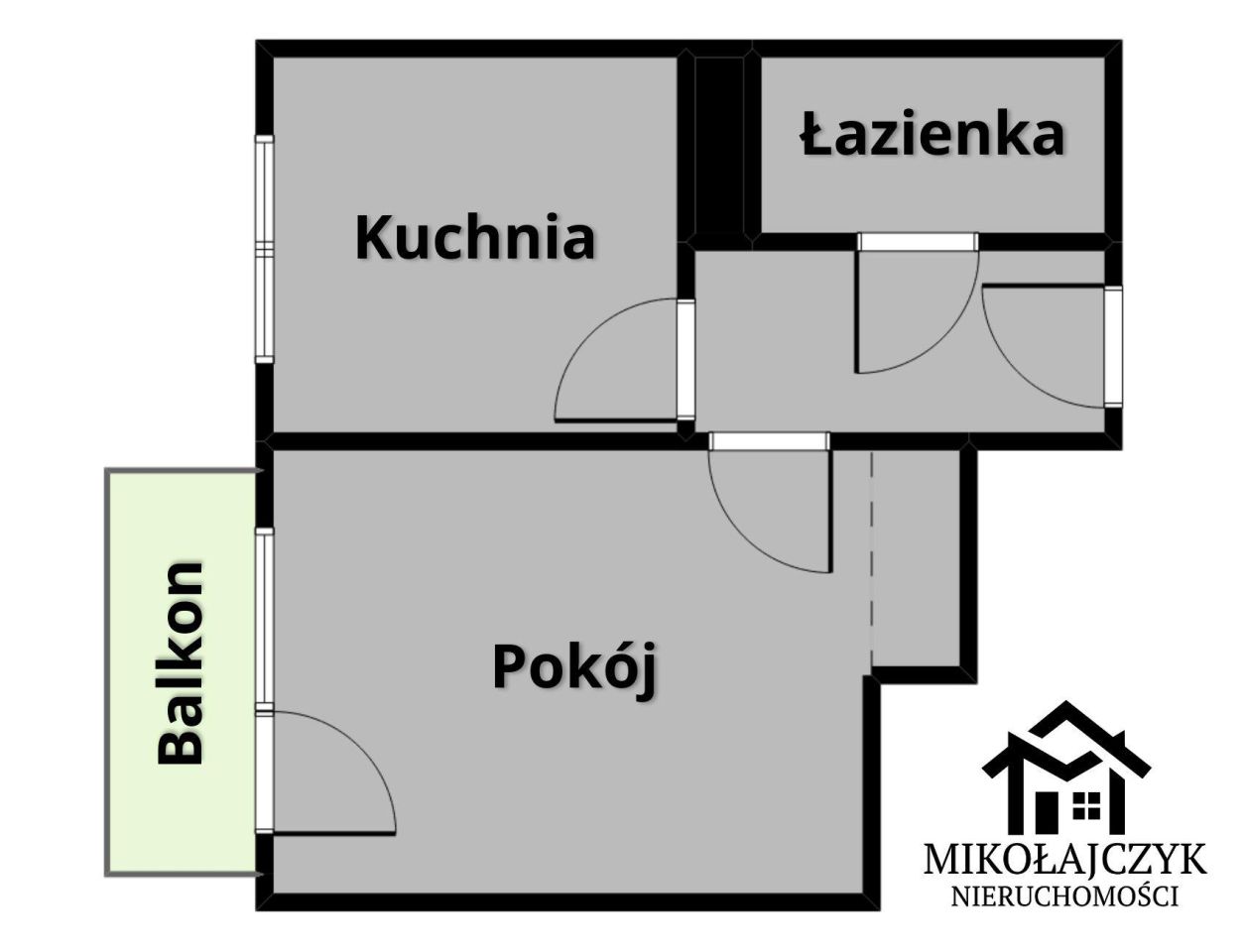 Mieszkanie 1-pokojowe Bartoszyce, ul. gen. Sikorskiego. Zdjęcie 9