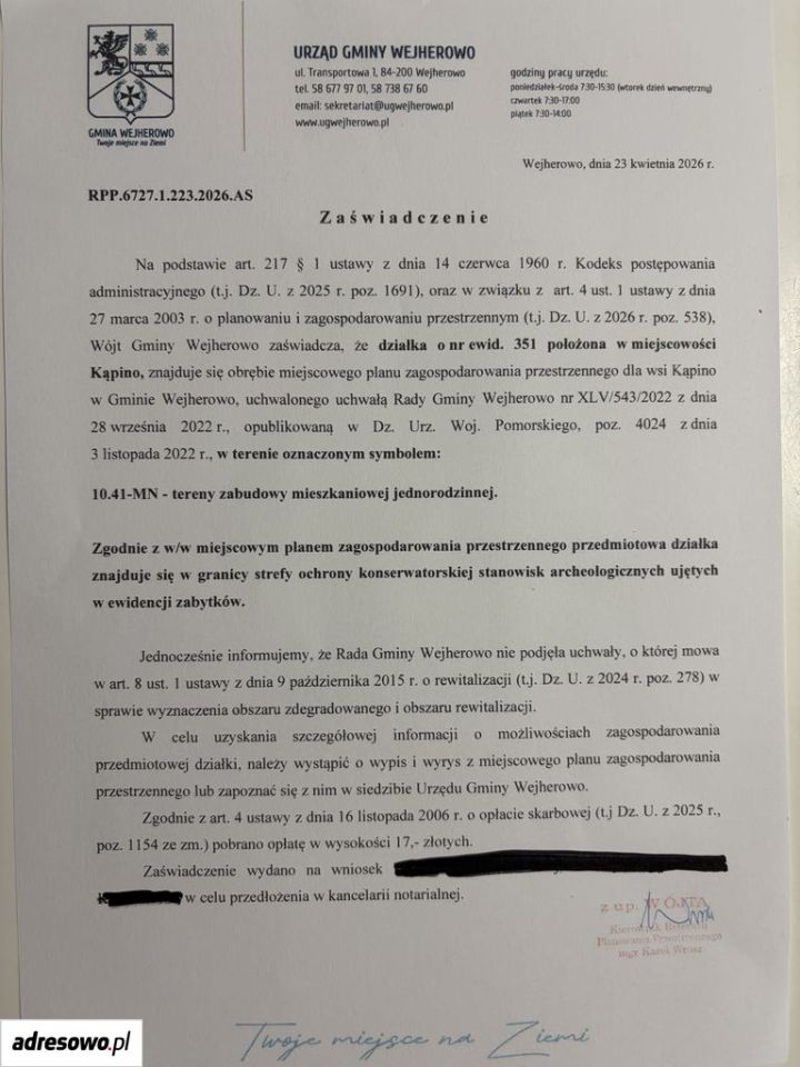 Działka budowlana Kąpino, ul. Jaworowa. Zdjęcie 4