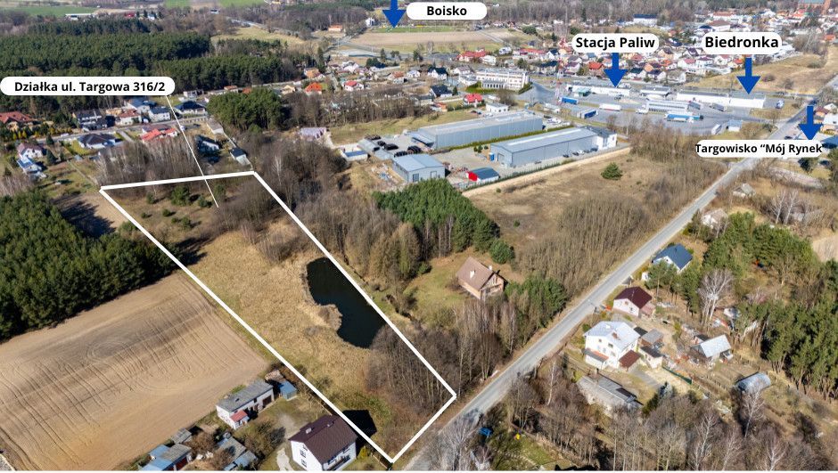 Działka inwestycyjna Osjaków, ul. Targowa