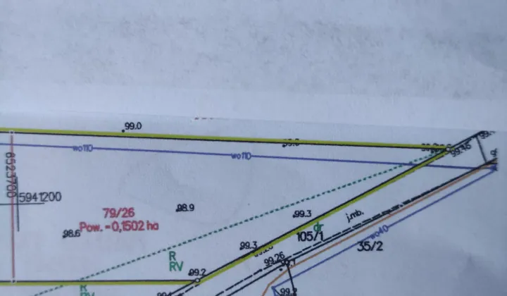 Działka budowlana Osie, Wybudowanie pod Nowe