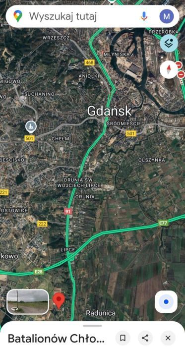 Działka budowlana Gdańsk Lipce, ul. Batalionów Chłopskich. Zdjęcie 2