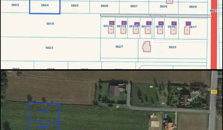 Działka siedliskowa Snopków