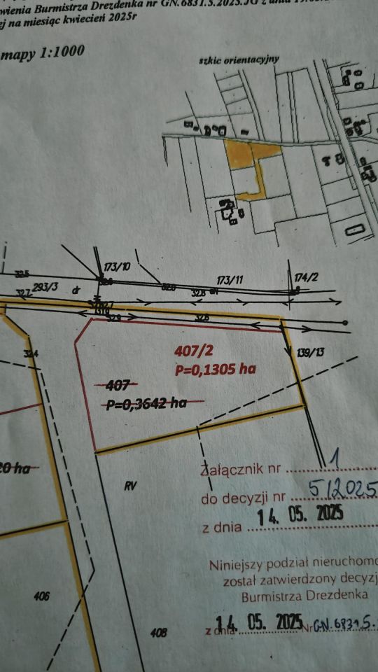 Działka budowlana Rąpin. Zdjęcie 3