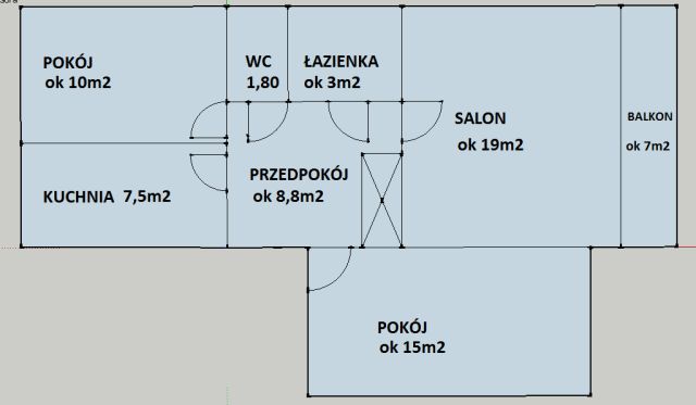 Mieszkanie 3-pokojowe Dęblin, ul. Stężycka. Zdjęcie 1
