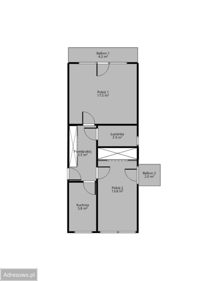 Mieszkanie 2-pokojowe Warszawa Mokotów, ul. Puławska. Zdjęcie 1
