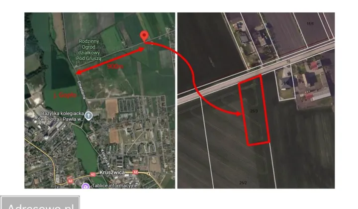 Działka budowlana Kruszwica, ul. Działkowa