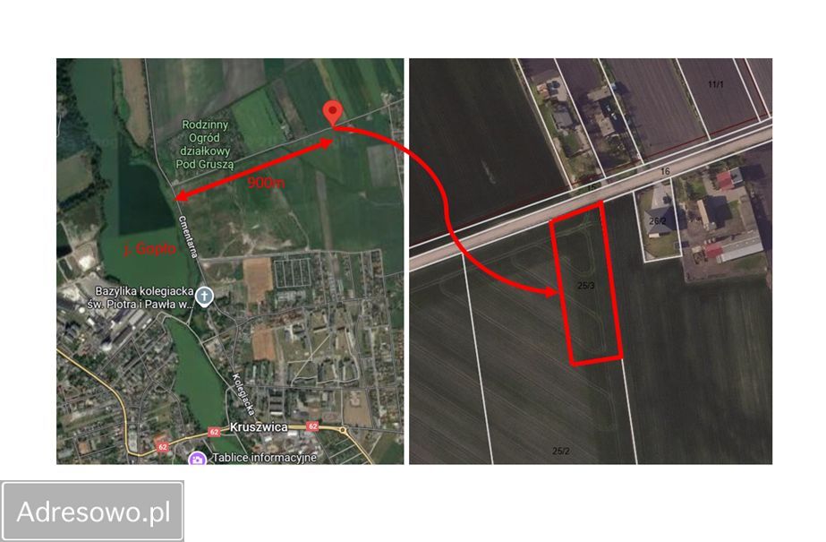 Działka budowlana Kruszwica, ul. Działkowa