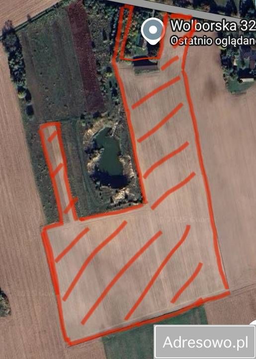 Działka rolna Kruszów