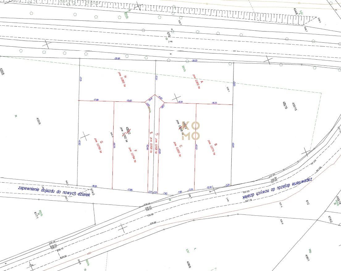 Działka budowlana Miszkowice, ul. Dębowa. Zdjęcie 6