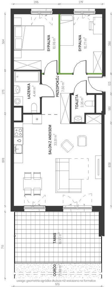 Mieszkanie 3-pokojowe Wrocław Maślice, ul. Augustowska. Zdjęcie 6