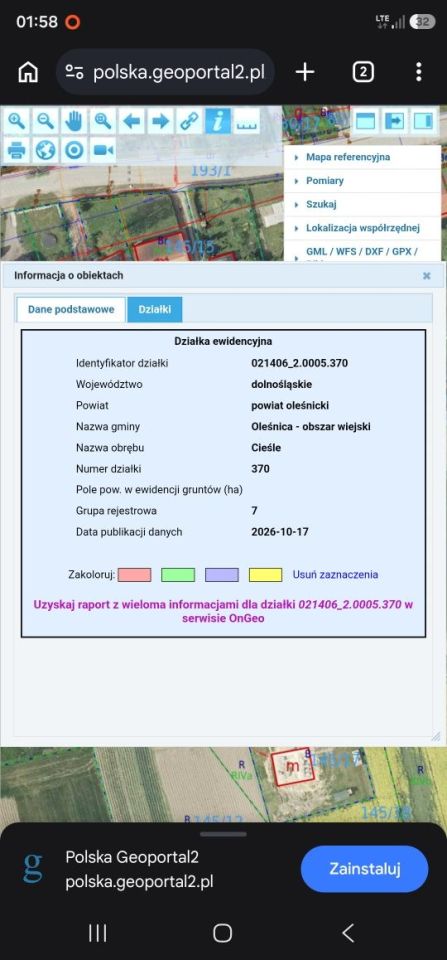 Działka budowlana Cieśle. Zdjęcie 3