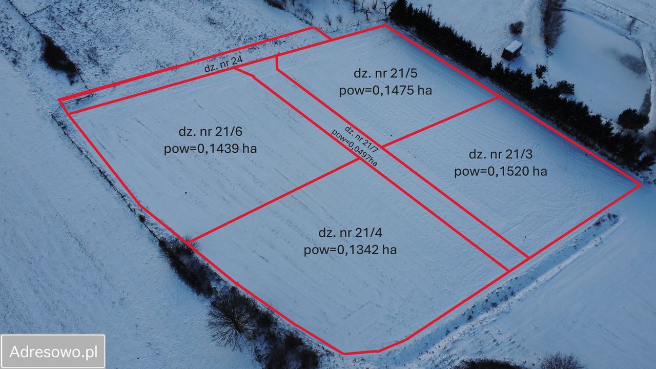 Działka rolno-budowlana Kiełpinko