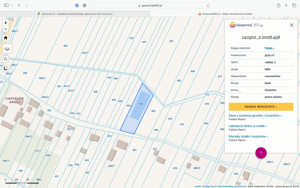 Działka rekreacyjna Ciepielów-Kolonia Ciepielów Drugi. Zdjęcie 3