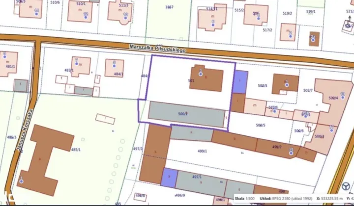 Działka inwestycyjna Mogilno, ul. marsz. Piłsudskiego