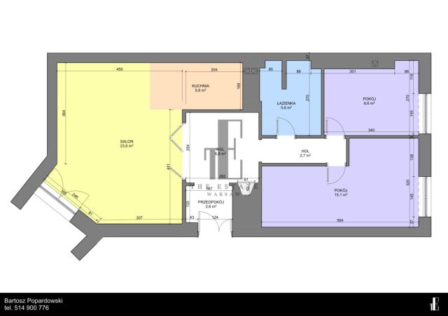 Mieszkanie 2-pokojowe Warszawa Śródmieście, ul. Wspólna. Zdjęcie 18