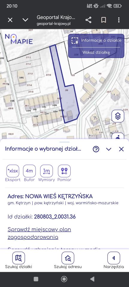 Działka budowlana Nowa Wieś Kętrzyńska. Zdjęcie 1